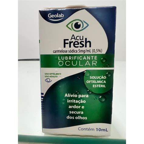 Acu Fresh Lubrificante Ocular 10ml Shopee Brasil