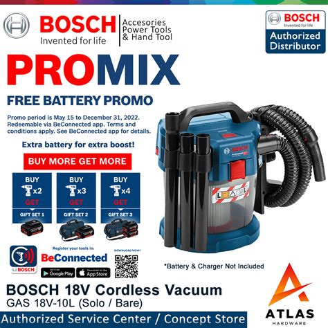 Bosch Gas V L Cordless Vacuum Solo Bare Lazada Ph