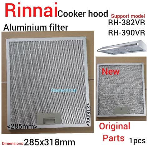 Rinnai Cooker Hood Aluminium Filter Rh Vr Rh Vr Shopee Malaysia