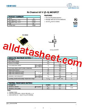 Vbm Datasheet Pdf Vbsemi Electronics Co Ltd