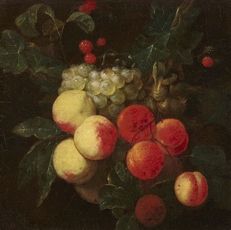 Two Still Lifes With Fruit Garlands Lot