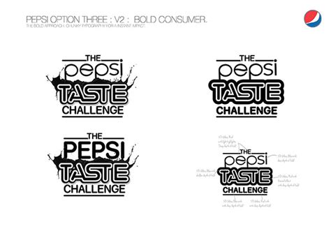 Pepsi Taste challenge 3D typography on Behance