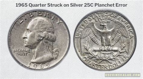 1965 Washington Quarter Value & Rare Errors