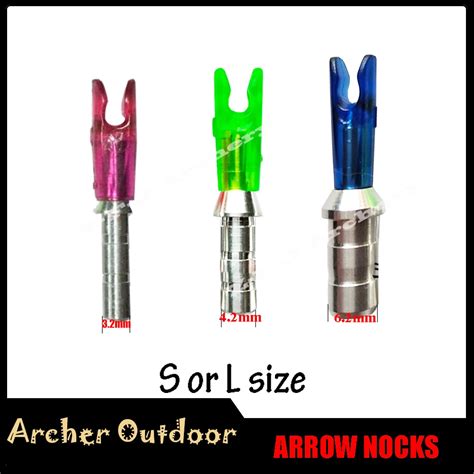 12Pcs Archery Pin Nocks S L Size Arrow Nock For Shaft ID 3.2mm 4.2mm 6 ...