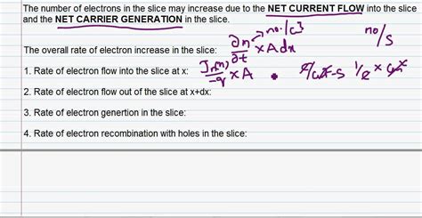 Electronic Devices Continuity Equation 1 Youtube