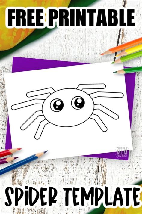 Free Printable Spider Template Spider Template Spider Crafts