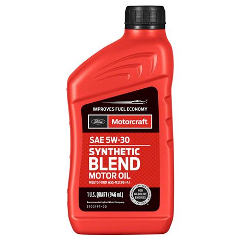 Motorcraft 5W 30 Synthetic Blend Engine Oil 1 Quart