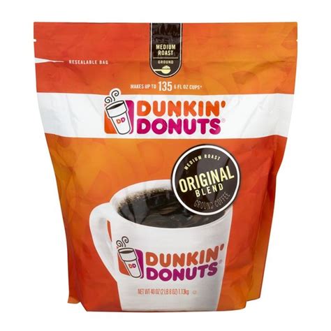 Dunkin Donuts Ground Coffee Original Blend 40 Oz Instacart