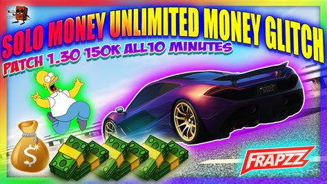 PATCHED GTA 5 ONLINE SOLO UNLIMITED MONEY GLITCH 200K IN 10MIN