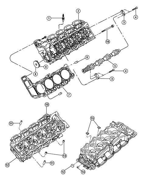 Jeep Grand Cherokee Head. Cylinder. Right. Crew cab, new part - RL022132AA | Jeep Parts ...