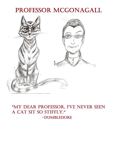 Professor Mcgonagall and Animagus by FuschiaPheonix on DeviantArt