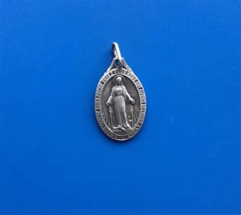 6544 VINTAGE MÉDAILLE religieuse miraculeuse Vierge Marie