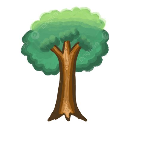 A Tree Treed Big Tree Cartoon Png Transparent Clipart Image And Psd