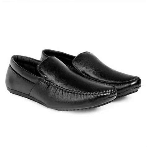 Daily Wear Slip On Black Leather Formal Shoes Size 6 10 At Rs 440pair In Agra