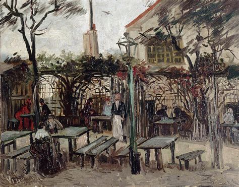 Terrace Of A Cafe In Montmartre Painting By Vincent Van Gogh Pixels