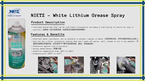 Nietz High Performance White Lithium Spray Grease Minyak Pelincir Untuk