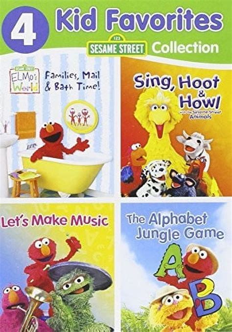 Sesame Street: 4 Kid Favorites - Elmo's World & Monster Movies Video ...