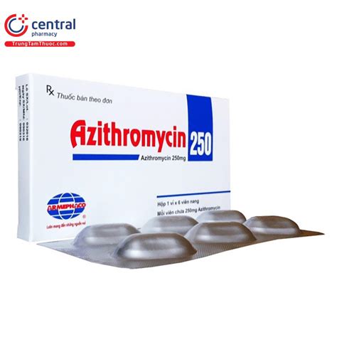 CHÍNH HÃNG Thuốc kháng sinh Azithromycin 250mg Armephaco