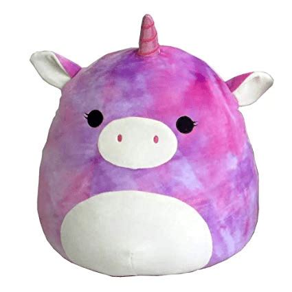 Squishmallow 13" Tie Dye Rainbow Unicorn, Large Super Soft Pillow Plush ...