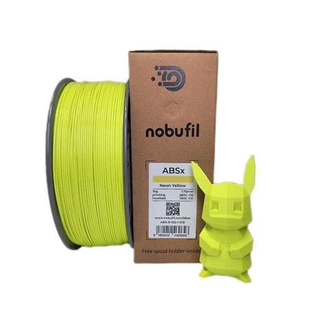 Nobufil ABSx Neon Yellow Filament 1 Kg 1 75 Mm