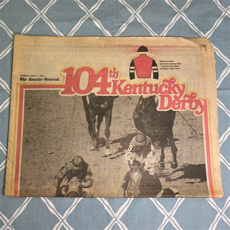 1978 Kentucky Derby Affirmed Horse Courier Journal And Times Local