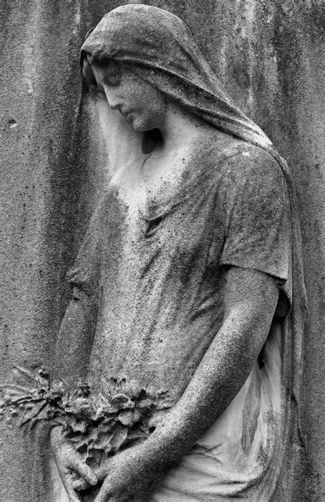 Free Images Black And White Monument Statue Portrait Cemetery