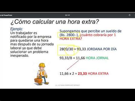 C Mo Calcular Horas Extras Youtube