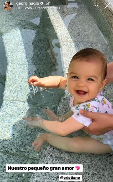 Qué mayor La foto de Bella Esmeralda hija de Georgina y Cristiano