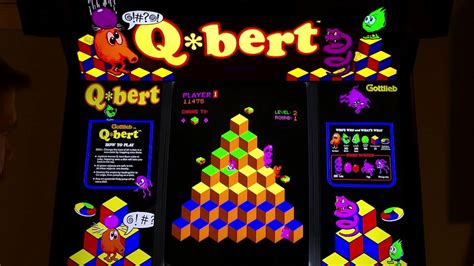 Qbert Arcade Cabinet Mame Gameplay W Hypermarquee Youtube