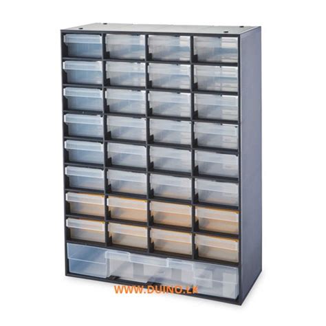 41 Drawers Plastic Storage Cabinet Tool Box with 40 Small Drawers and 1 ...