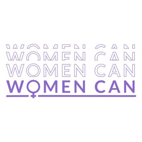 Womens Day Women Can Lettering Png And Svg Design For T Shirts