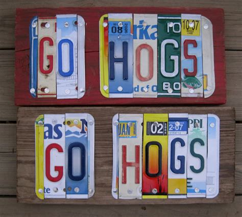 The Art Of Up Cycling Old License Plate Ideas For Old License Plates