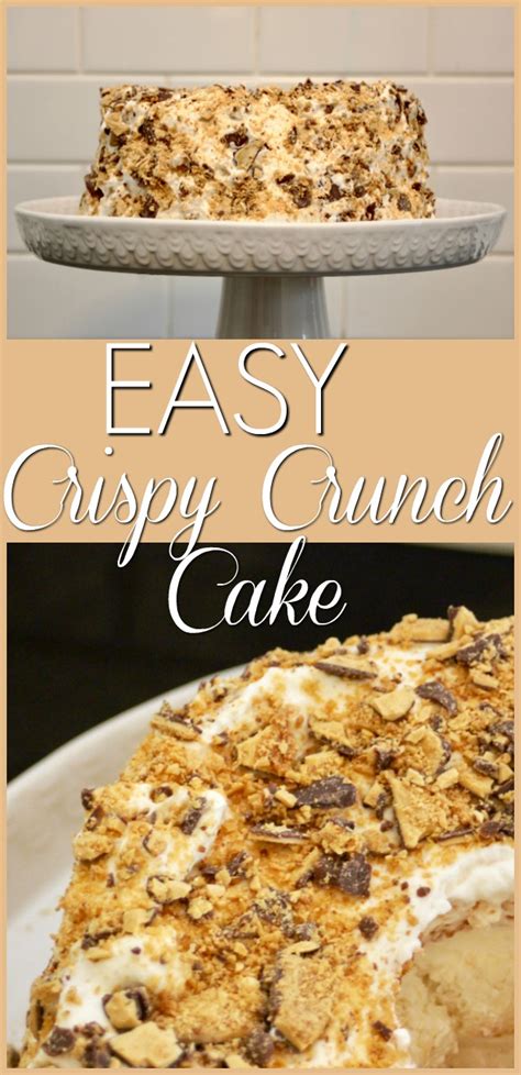 Easy Crispy Crunch Cake - Kari Skelton