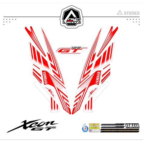 Jual STIKER STRIPING XEON GT 125 MOTIF 2 STIKER STICKER XEON GT