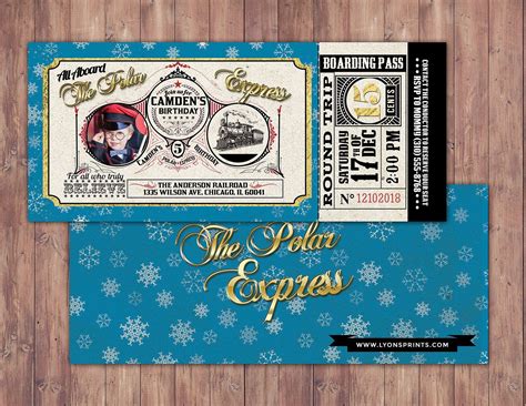 Free Polar Express Party Printables - Printable Templates Wonderland