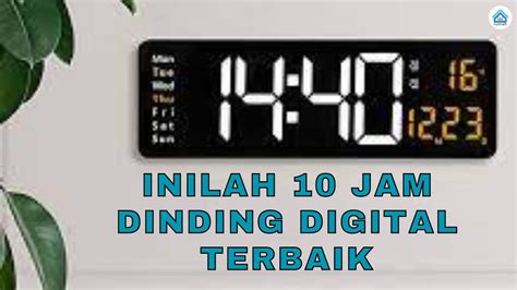 Inilah Jam Dinding Digital Terbaik Untuk Menghiasi Rumah Youtube