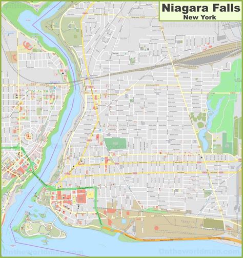 Niagara Falls Map Printable