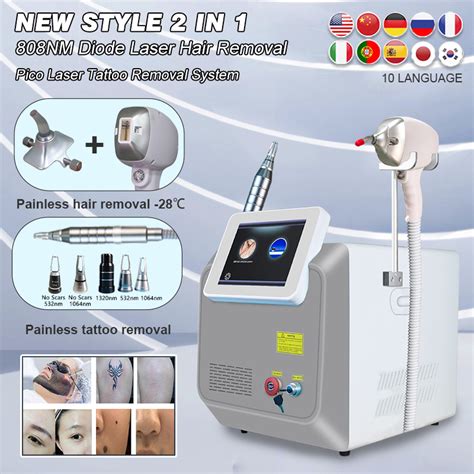 Beauty Salon Equipment Pico Laser Tattoo Hair Removal And Diode Laser