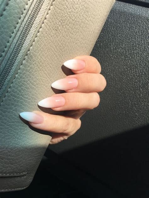 White Tip Coffin Nails With Design