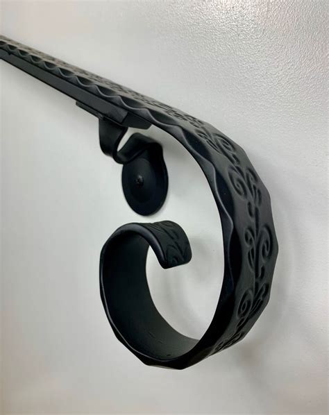 Handrail Forged Scroll Iron For Stairs Floral Embroidery Handrail