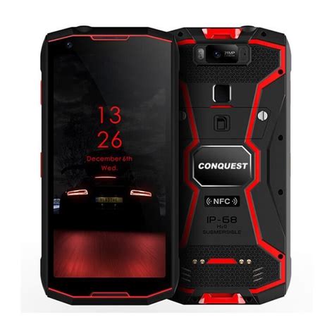 CONQUEST S12 Pro IP68 Smartphone Robuste Etanche Android 9 0 Téléphone