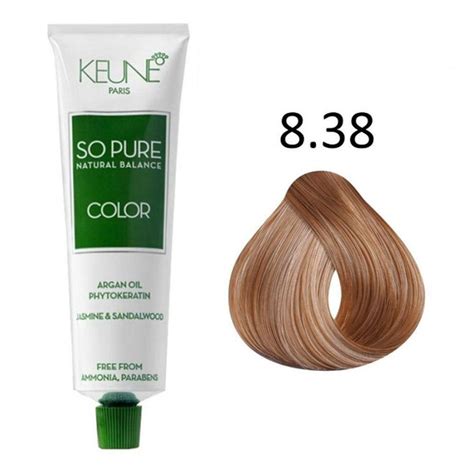 Keune So Pure Color 8 38 Louro Claro Avelã no Shoptime