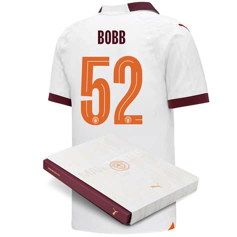 Manchester City Authentic Away Jersey 2023 24 With Bobb 52 Printing In T Box Official Man