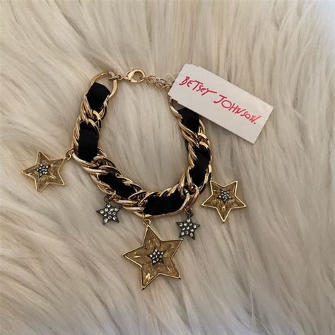 Betsey Johnson Jewelry Betsey Johnson Celestial Star Punk Goldtone