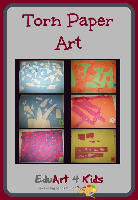 Torn Paper Art for Kids: Creativity without Scissors – Edu Art 4 Kids