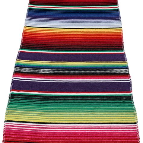 Mexican Serape Table Runner Party Decoration 13 X 84 Inch Fringe