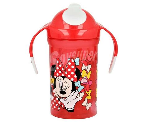 Disney Vaso Con Luz Iridiscente Con Pajita De Ml Minnie