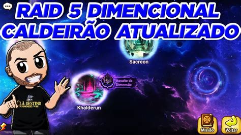 RAID5 DIMENCIONAL MID END ATUALIZADO Caldeirão no Summoners War By