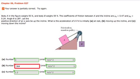 Solved Body A In The Figure Weighs 95 N And Body B Weighs Chegg