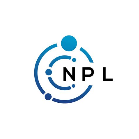 Npl Letter Technology Logo Design On White Background Npl Creative